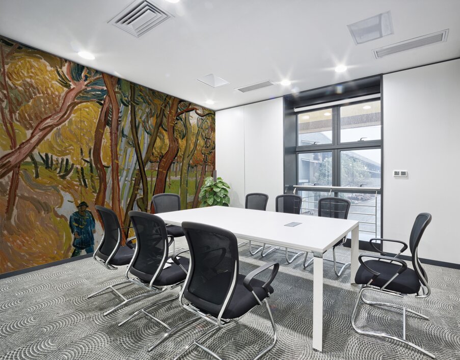 The garden of Saint Paul’s Hospital [The fall of the leaves’] by Vincent van Gogh [1853–1890] Wall Printing