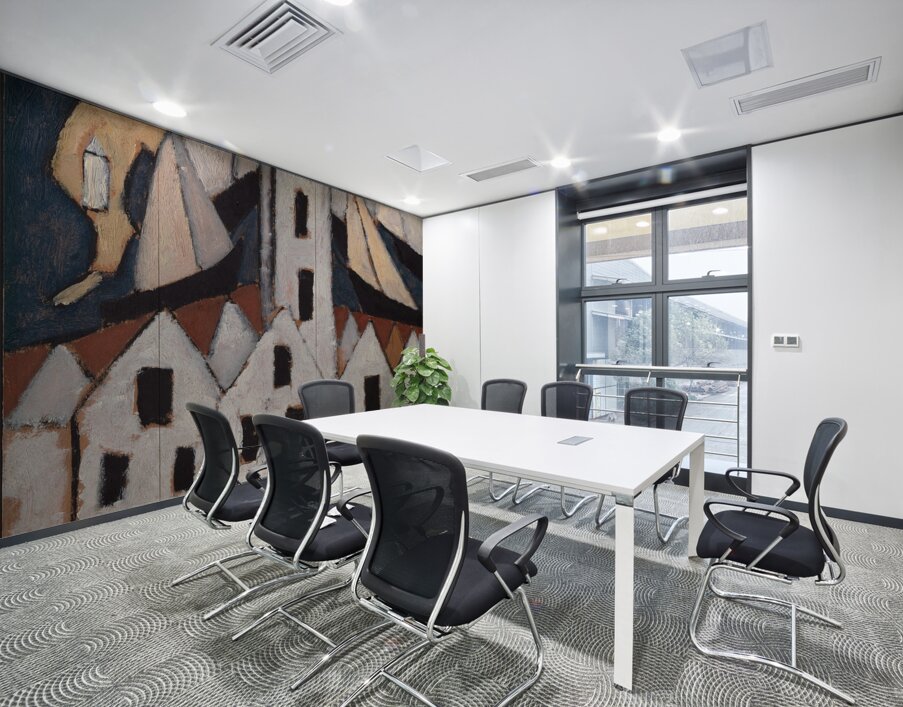 Movement No. 5. Provincetown Houses [1916] by Marsden Hartley [1877–1943] Wall Printing