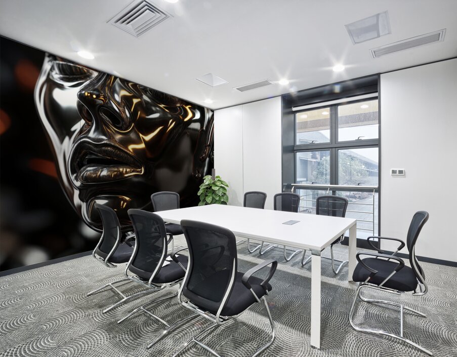 Obsidian Black Surface  Wall Printing