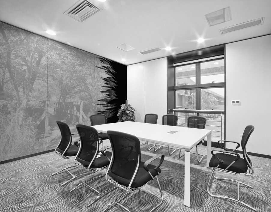 Jagged Edges B&W Wall Printing