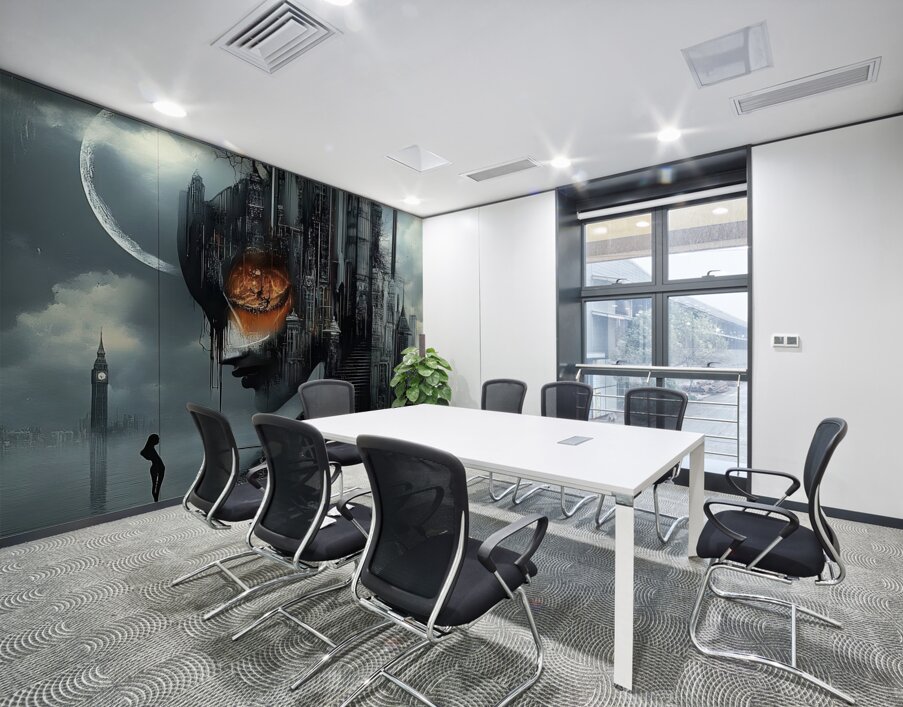 Ethereal Reflection Wall Printing