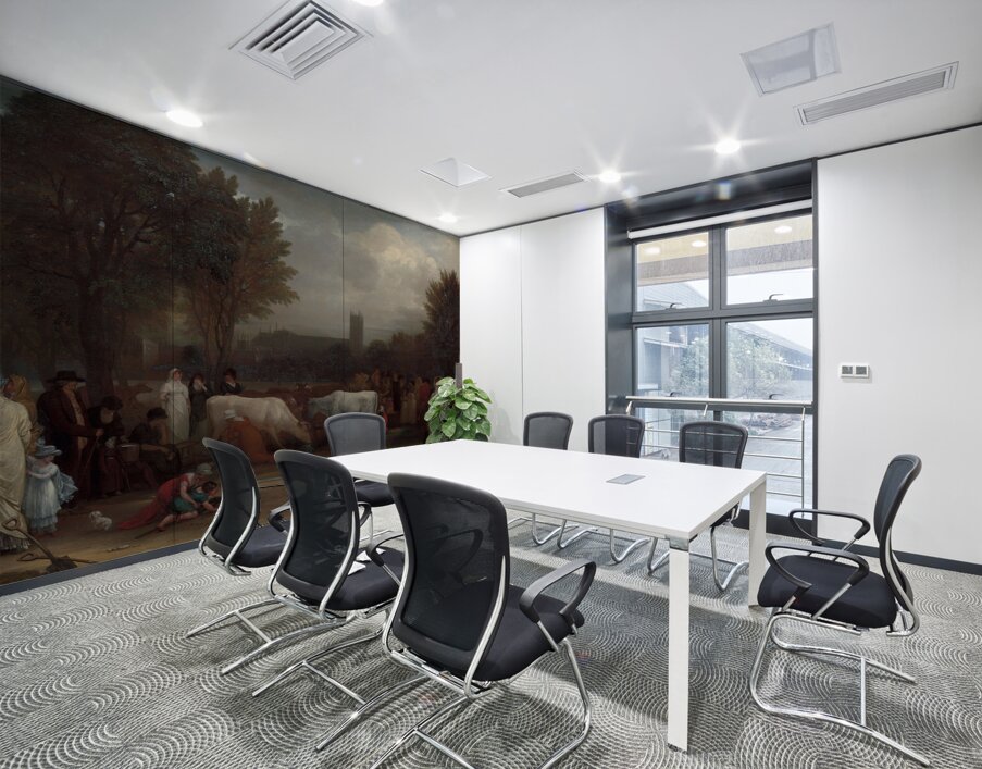 Milkmaids in St. James’s Park. Westminster Abbey Beyond [ca. 1801] by Benjamin West [1738–1820] Wall Printing