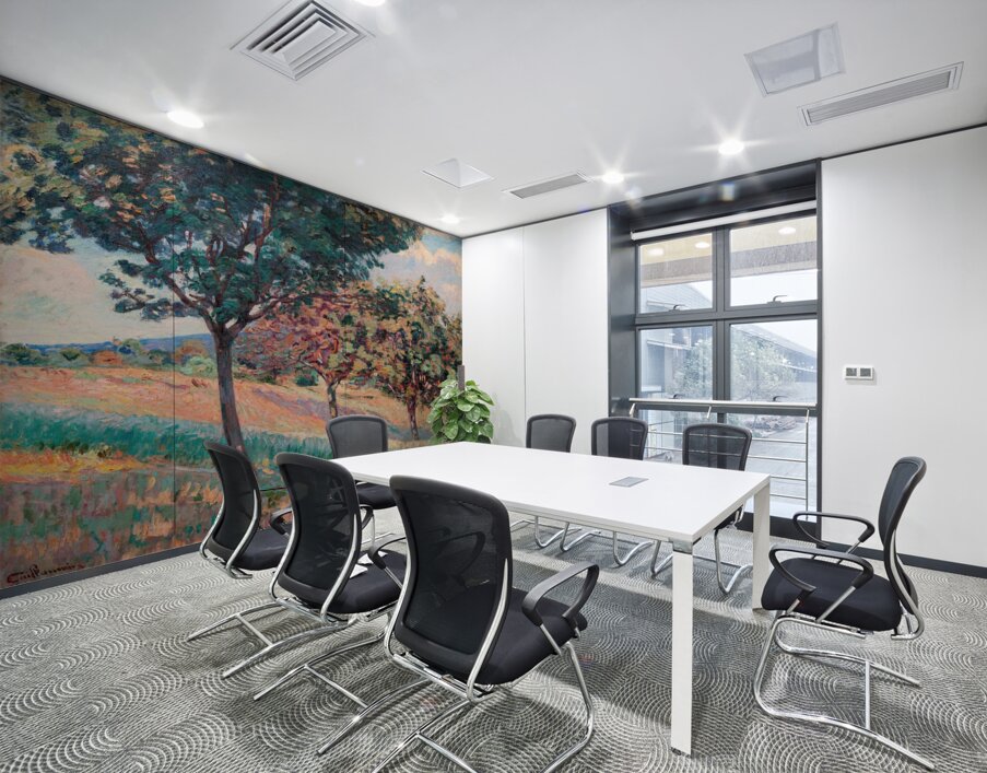 Verger à la lisiere d’un bois à Saint–Cheron [1893] by Armand Guillaumin [1841–1927] Wall Printing