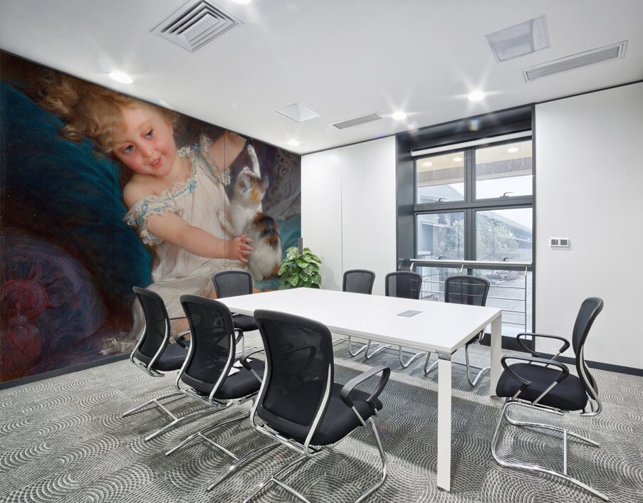 Playtime [1886] by Émile Munier [1840–1895] Wall Printing