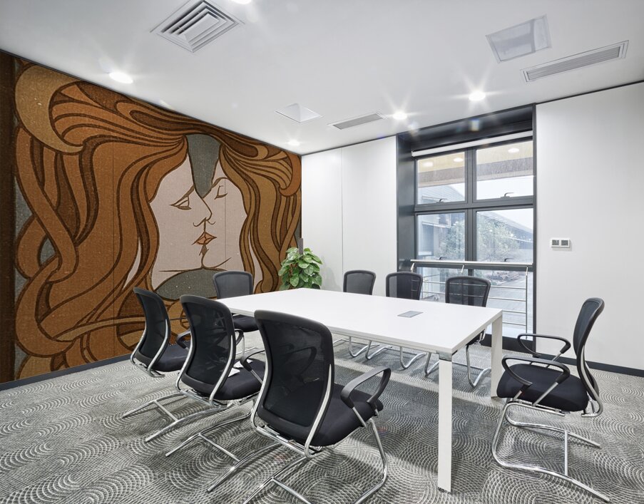 The kiss [circa 1898] by Peter Behrens [1868–1940] Wall Printing