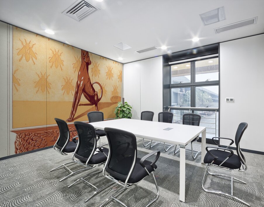 Faisans et renard. Frise cuivre découpé. Chien. Chandelier. Abeilles. Semis. Renards. écureuils et oiseaux. Jardiniere cuivre repoussé [1897] by Maurice Pillard Verneuil [1869–1942] Wall Printing