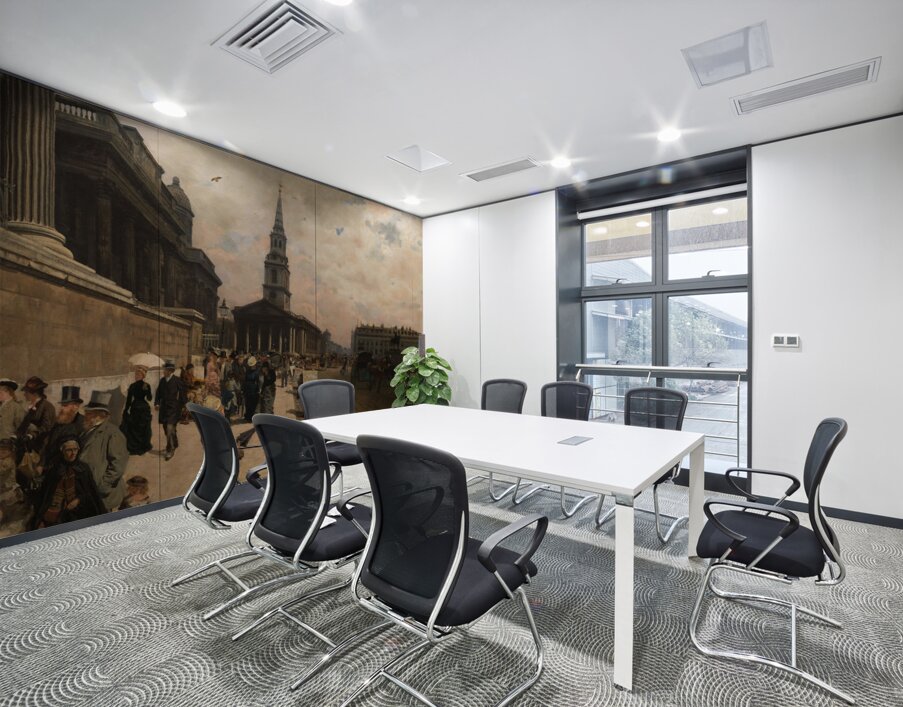 La National Gallery et l’église Saint Martin [Londres] [1878] by Giuseppe De Nittis [1846–1884] Wall Printing