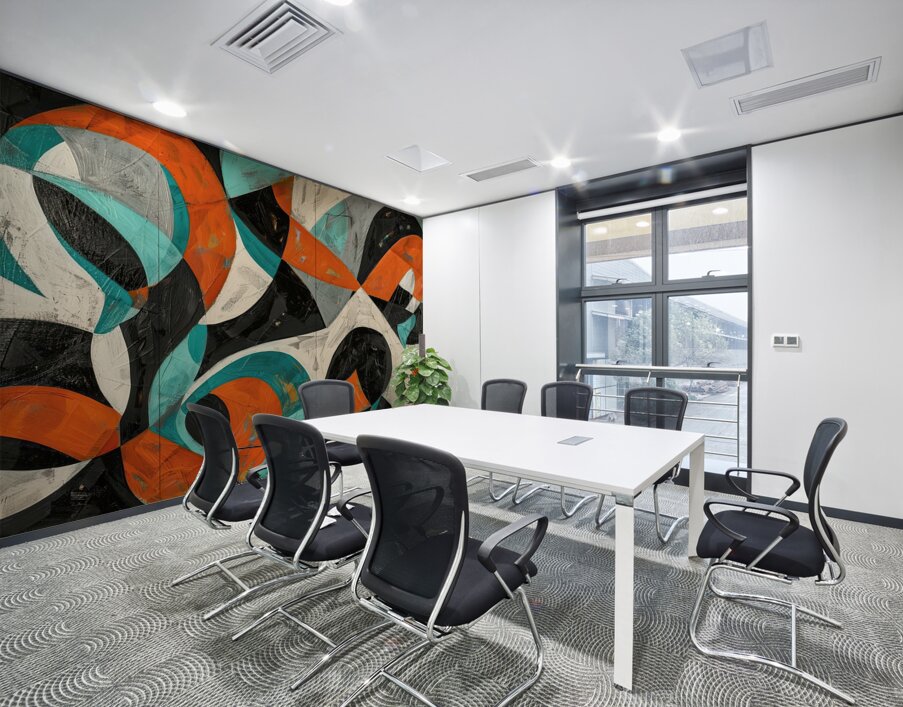 Abstract Interplay 7H29P4 45 Wall Printing