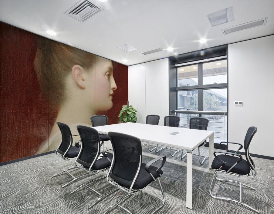 Girl in profile by Frederic Leighton [1830–1896] Wall Printing