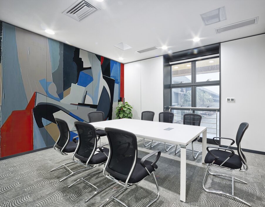 Abstract Figure 9H2N3Z 55 Wall Printing