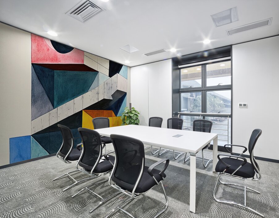 Abstract Structure 9H2N3Z 52 Wall Printing