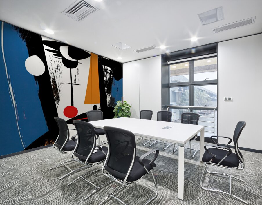 Abstract Visage 7H3N2P 55 Wall Printing