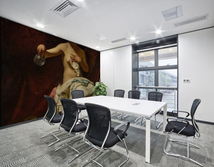 A Lady At Her Toilette [1877] by Henry Lerolle [1848–1929] Wall Printing
