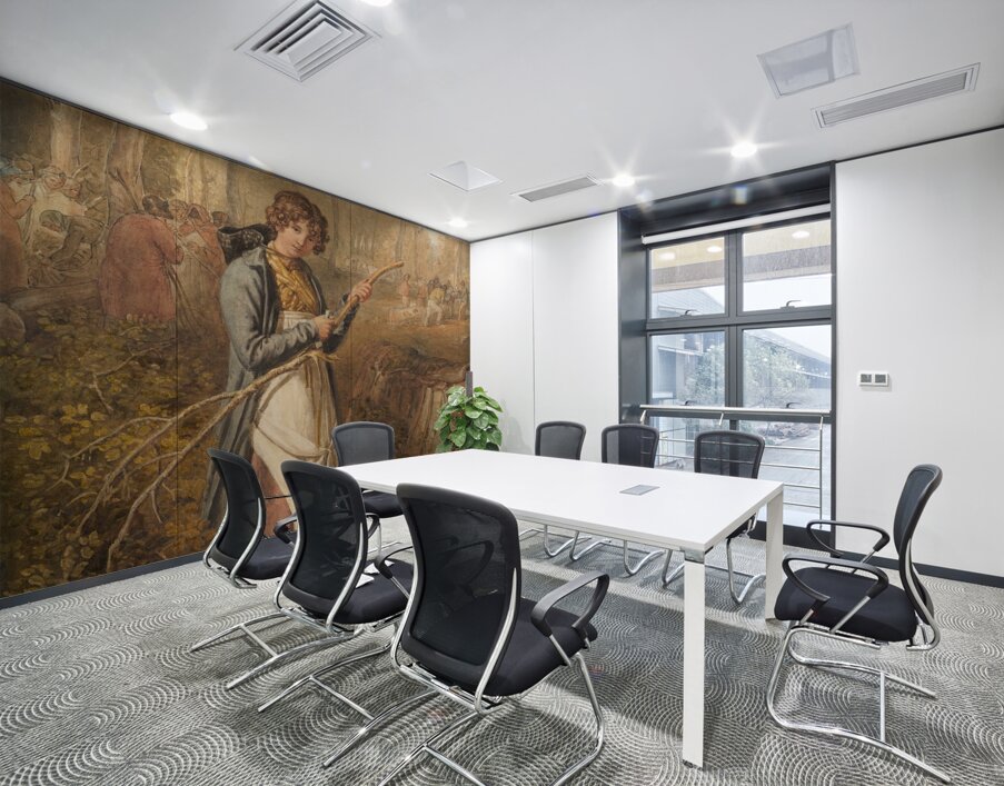 Barking Timber in Wychwood Forest. Oxfordshire [1818] by Joshua Cristall [1765–1847] Wall Printing