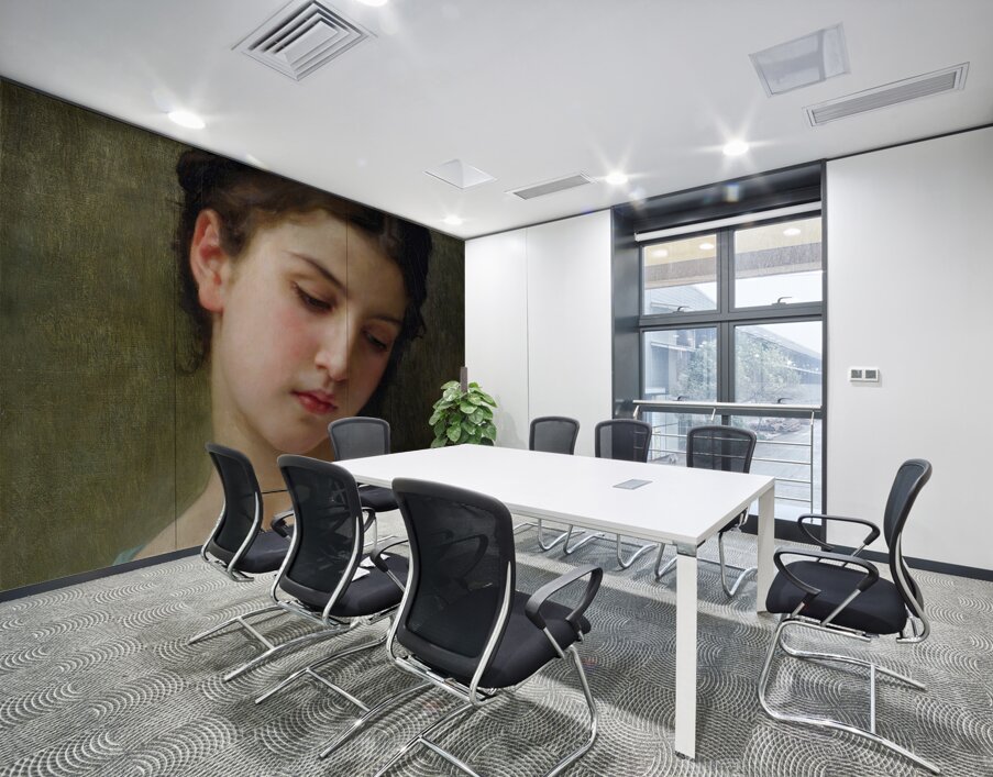 Portrait De Jeune Fille [1898] by William Bouguereau [1825–1905] Wall Printing