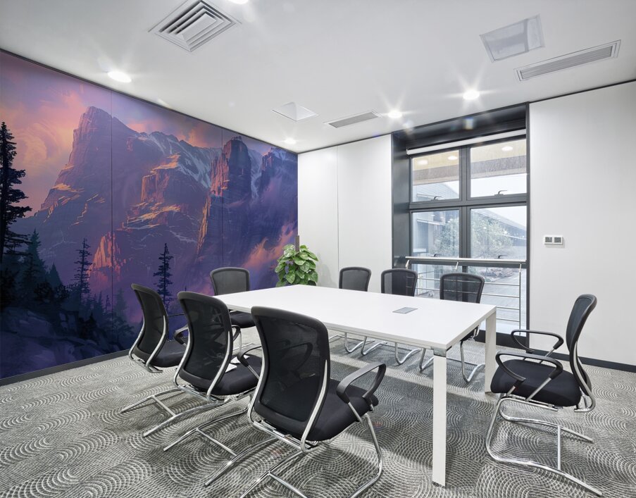 Alpine Glow Upon Peaks J9H3N2 48 Wall Printing