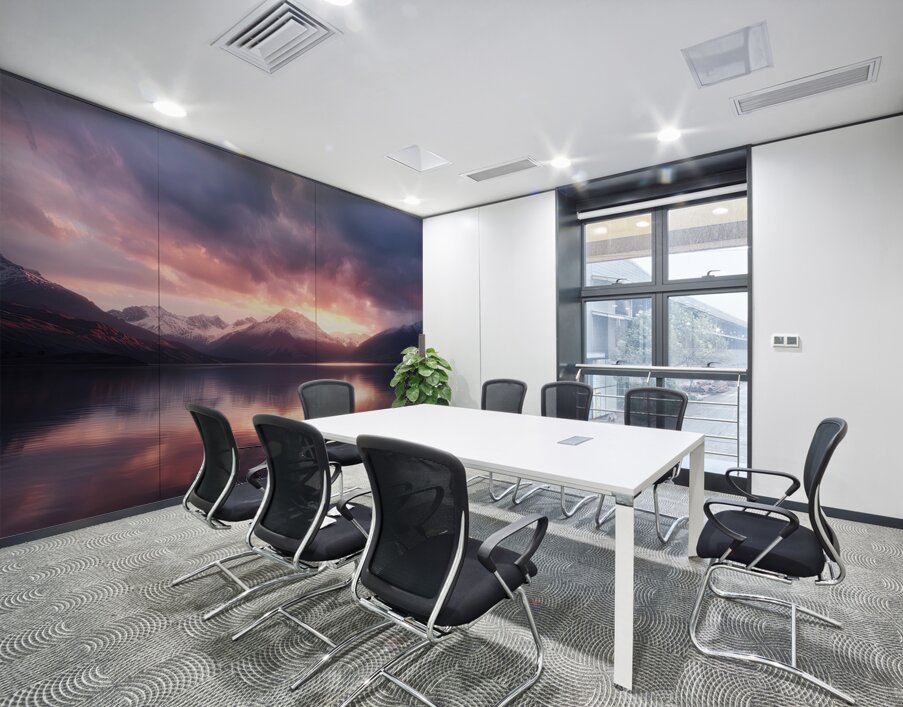 Alpine Glow Upon Waters H2N3P9 55 Wall Printing