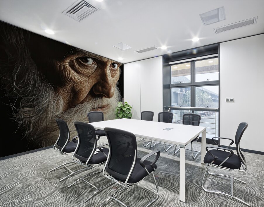 Aged Wisdom Portrait H2N9P2 65 Wall Printing