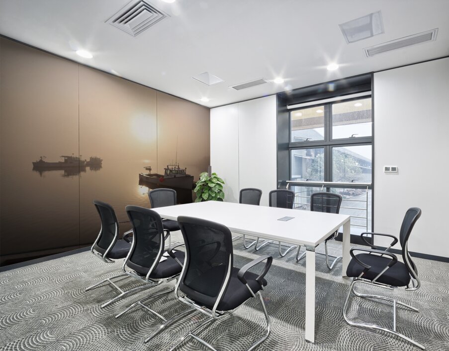 Foggy Day on the River Wall Printing