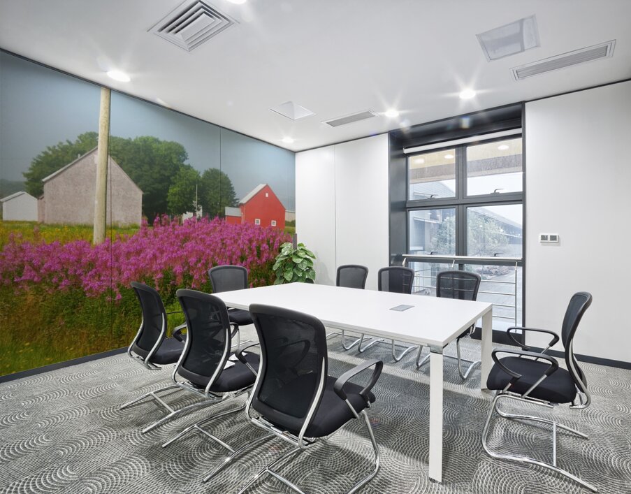 Foggy Day on the Farm Wall Printing