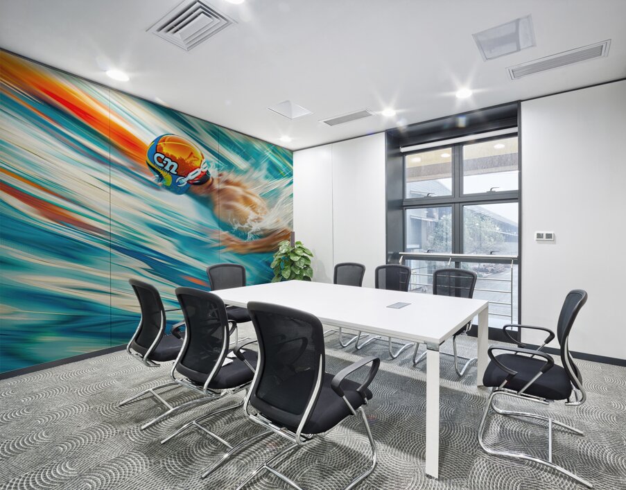 Aquatic Momentum 2P9H7N 47 Wall Printing