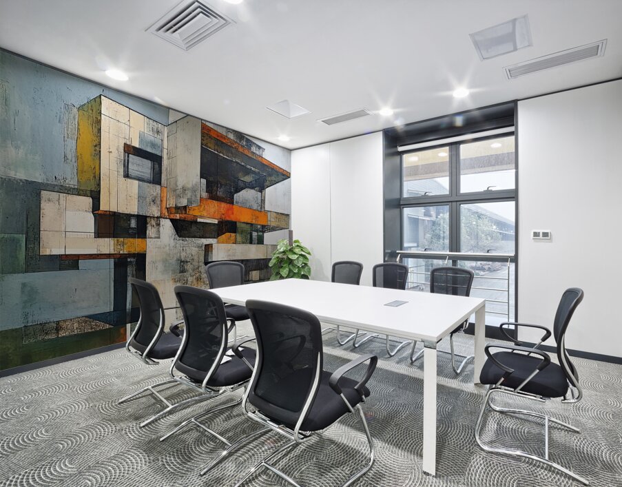 Architectural Study Orange 9P3N7J 55 Wall Printing