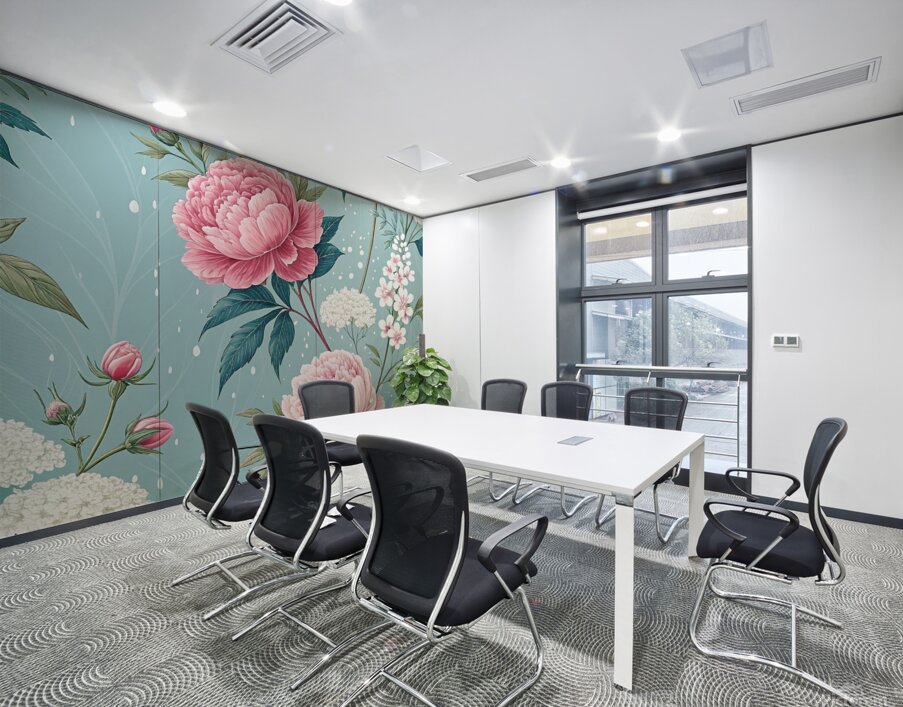 Touch of Serenity: Animated Florals That Breathe with You Wall Printing