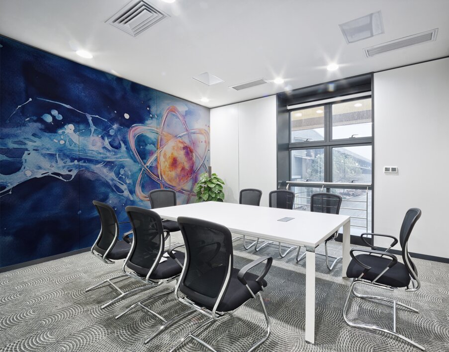 Atomic Dance Across Cosmos 7P9N8 58 Wall Printing