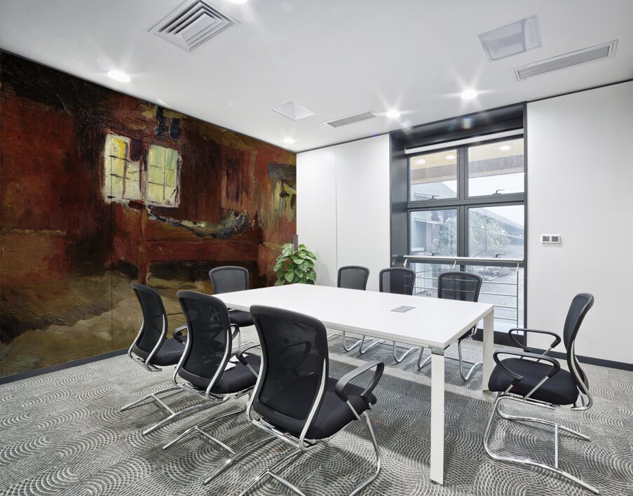 Farm Interior. Strålsjøhaugen [1893] by Harriet Backer [1845–1932] Wall Printing