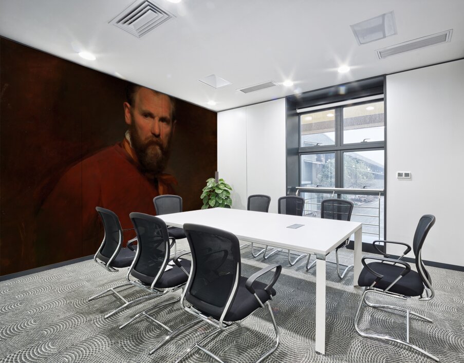 Selbstbildnis Friedrich von Amerling [1855] by Friedrich von Amerling [1803–1887] Wall Printing