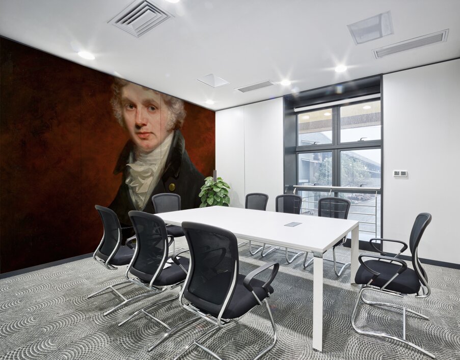 Portrait Of Charles Small Pybus [1803] by Sir William Beechey [1753–1839] Wall Printing