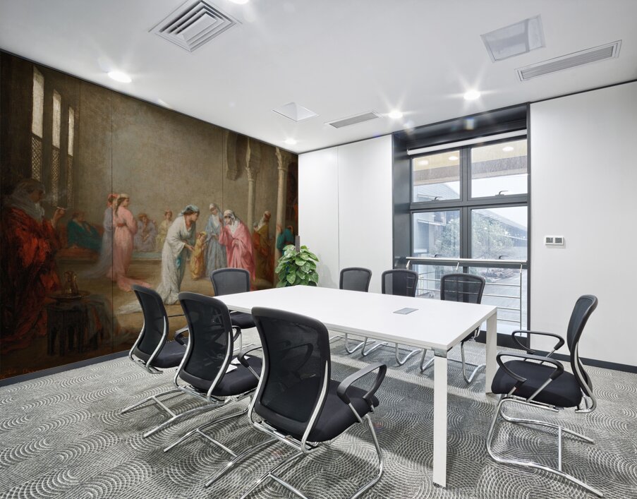 A Visit. A Harem Interior by Henriette Browne [1829–1901] Wall Printing