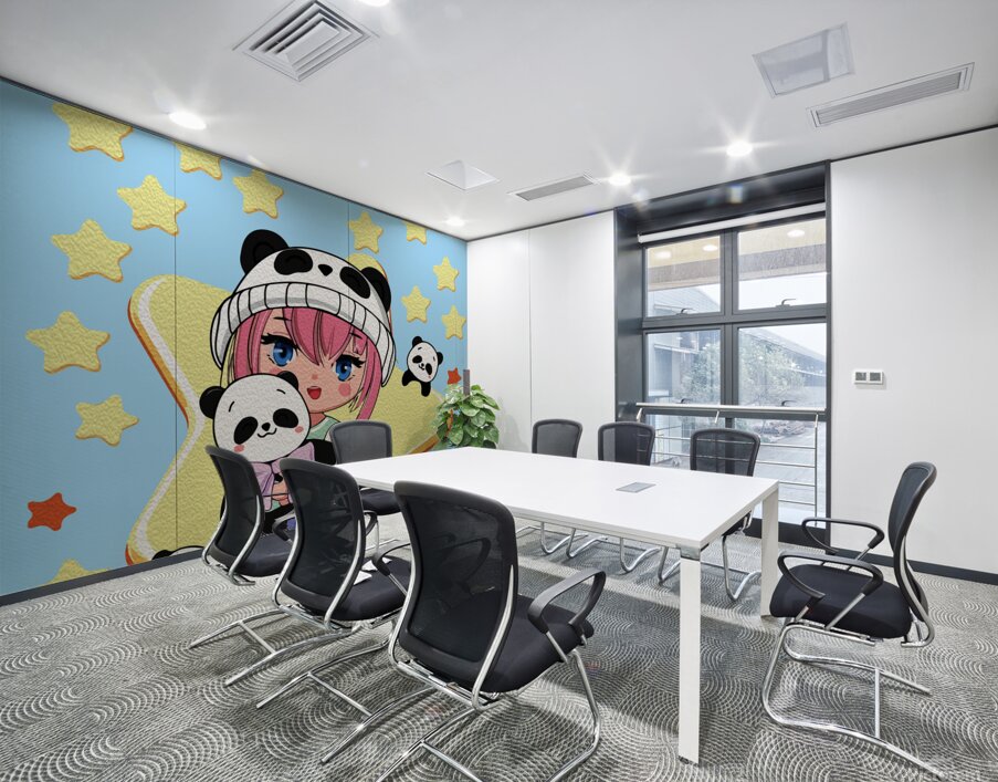 Creative Anime Wall Art | Girls Animal Companions 19 Wall Printing