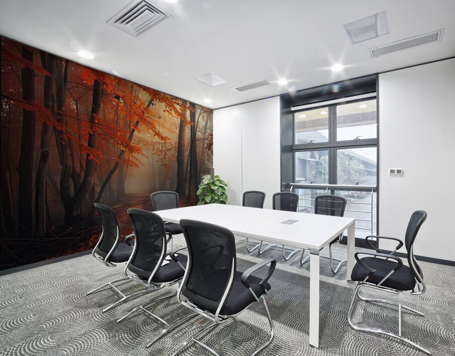 Autumn Mist Pathway H2N9P4 55 Wall Printing