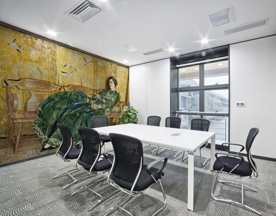 April. [The Green Gown] by Childe Hassam [1859–1935] Wall Printing