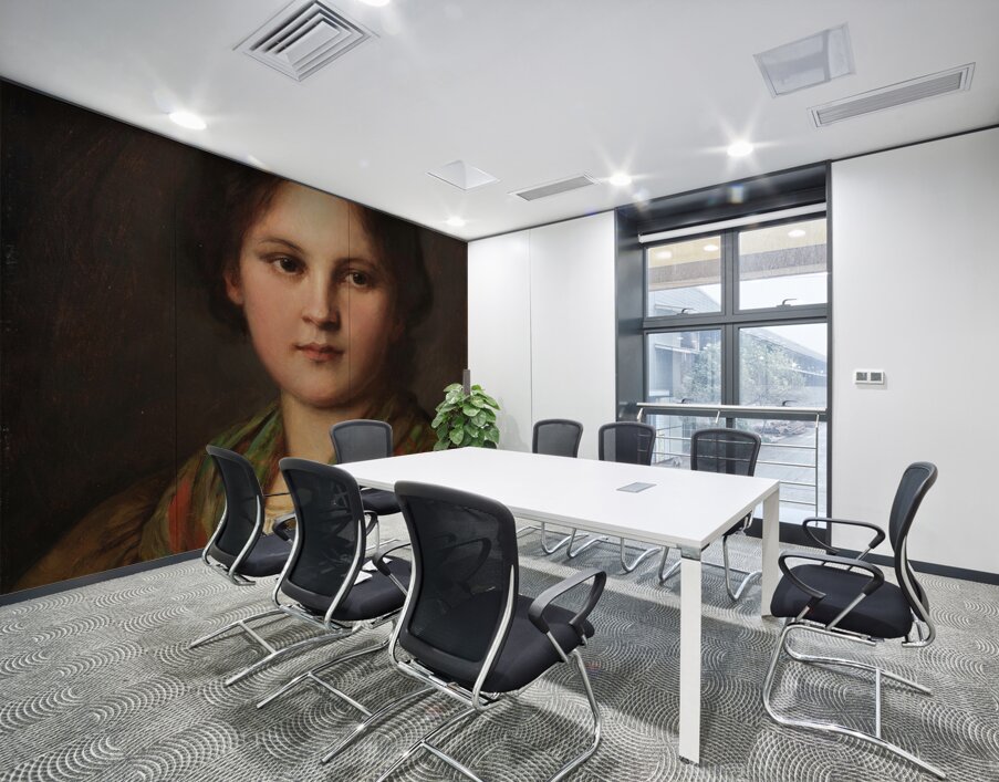 Bauerndirndl [1880–90] by Franz von Defregger [1835–1921] Wall Printing