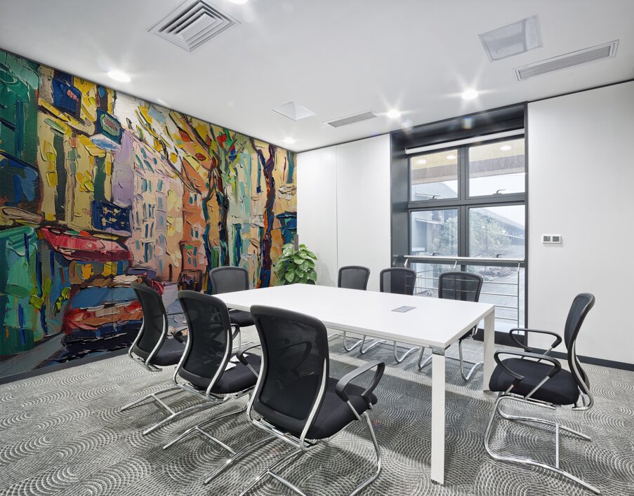 Autumn Street Scene H9P2N3 55 Wall Printing