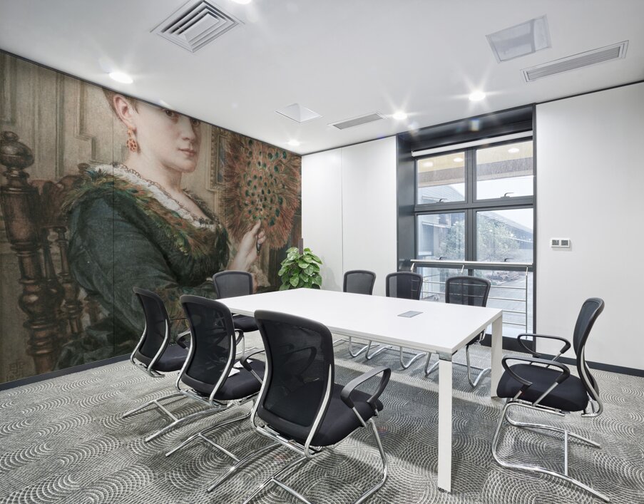 The Peacock Fan by Edward John Poynter [1836–1919] Wall Printing