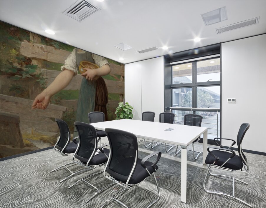 Feeding The Doves [1890] by Émile Munier [1840–1895] Wall Printing