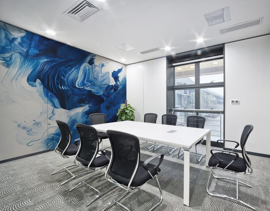 Azure Depths Flowing JH293N 52 Wall Printing