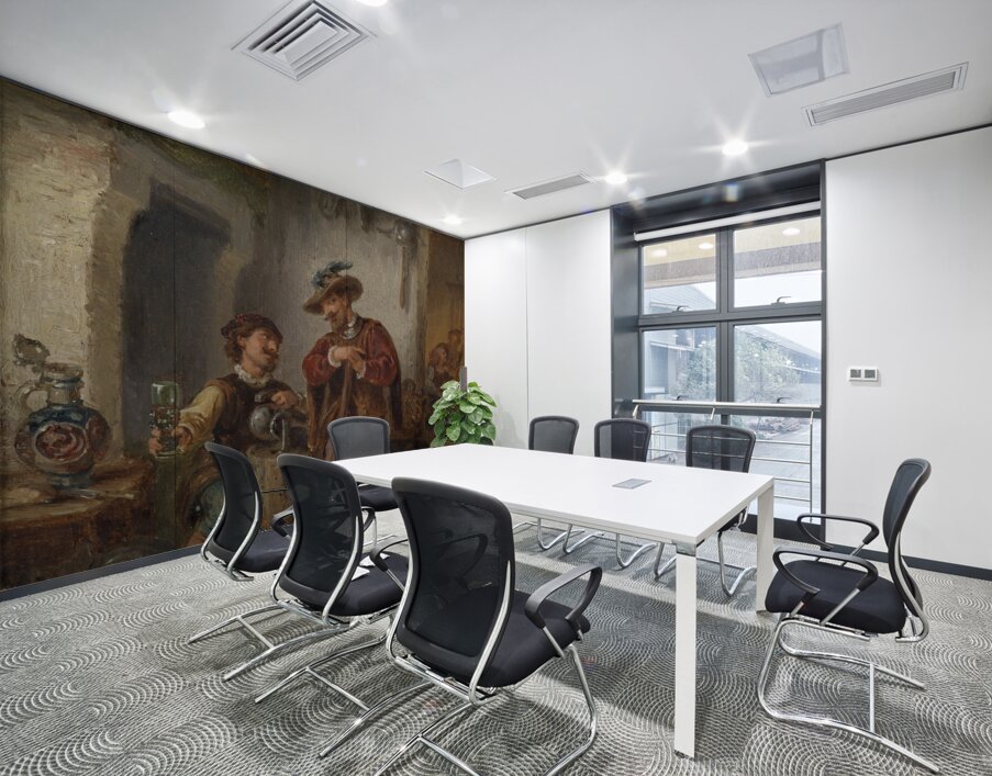 Zechende Soldaten by Eduard Ender [1822–1883] Wall Printing