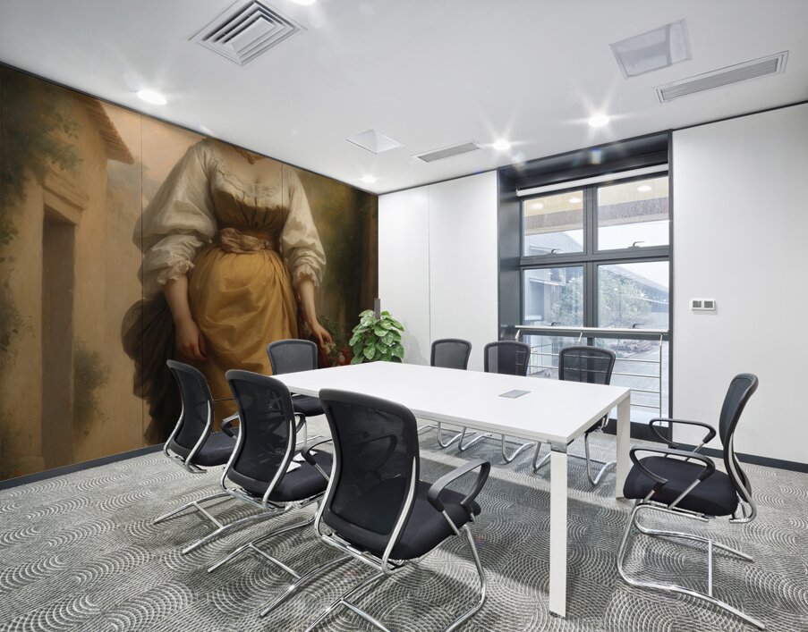 Beauty and Flowers Wall Printing