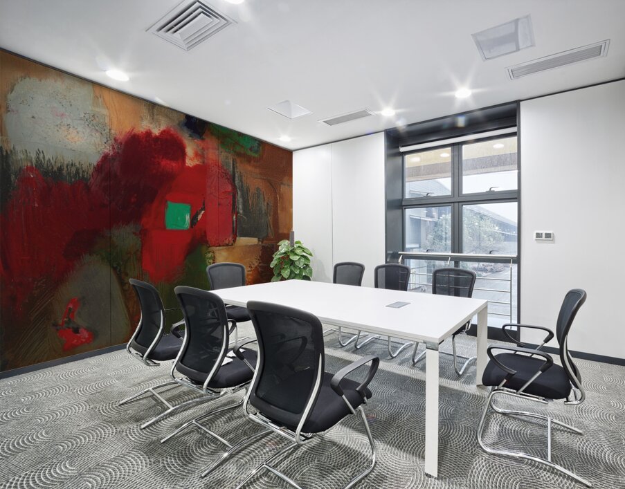 Grünviereck [1921] by Kurt Schwitters [1887–1948] Wall Printing