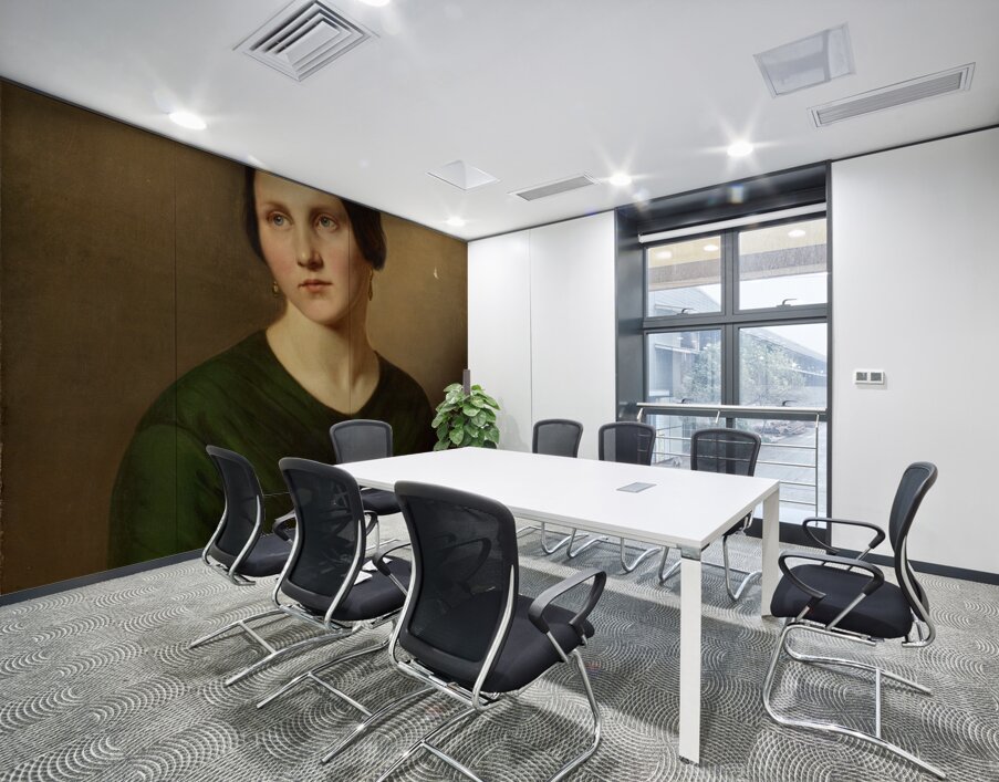 Portrait Of A Woman by Adolf Follenweider [1823–1895] Wall Printing