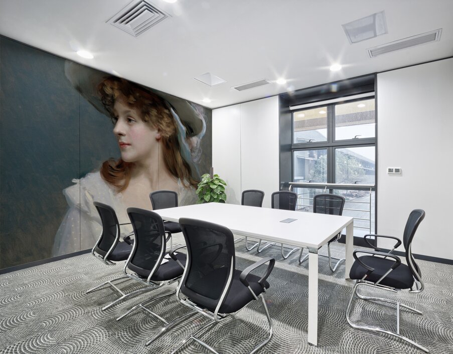 Woman In White [c. 1880] by Raimundo de Madrazo y Garreta [1841–1920] Wall Printing