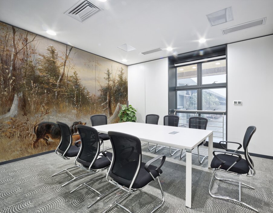 Fuchs mit Hunden [1888] by Moritz Müller II [19th century] Wall Printing