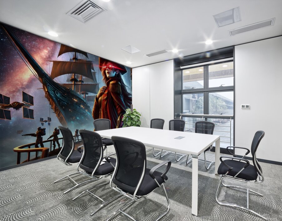 The Intergalactic Pirate Captain Wall Printing