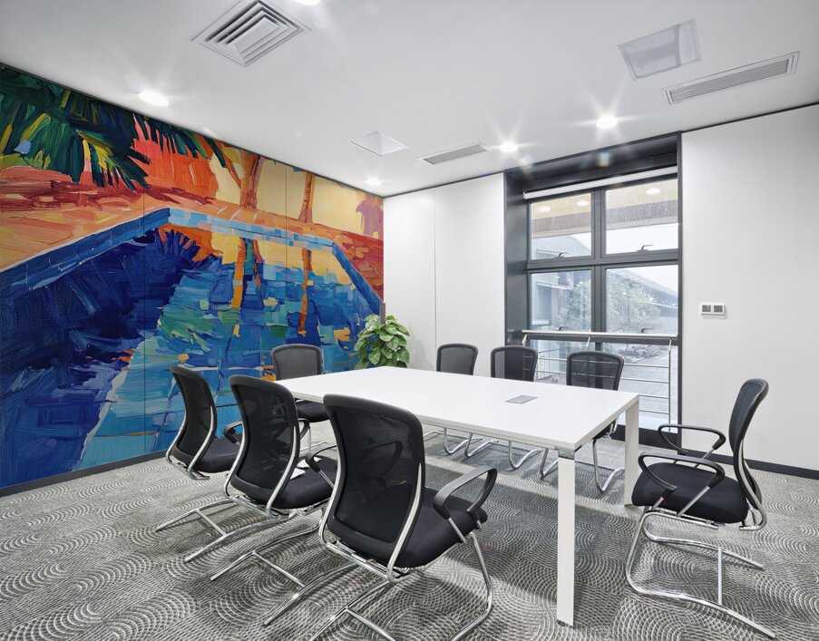 Azure Reflections Poolside 74K2N 55 Wall Printing