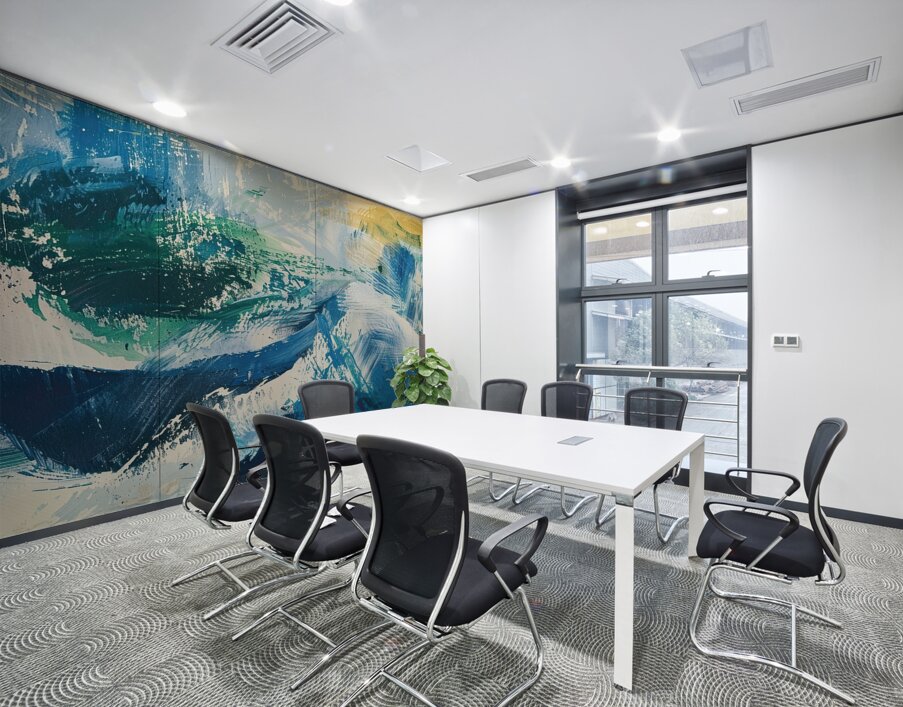 Azure Symphony Waves H29PN 48 Wall Printing