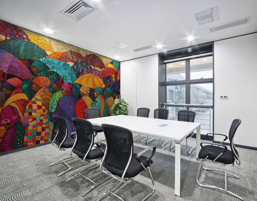 Beneath a Sea of Umbrellas 5H2N9Z 60 Wall Printing